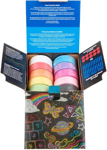 Miniatura 3 de Crayola Tiza Lavable para Acera para Niños, Juego de Súper Tiza de Larga Duración, Tiza para Exteriores, 10 Colores Surtidos