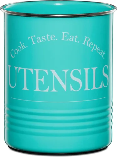 Bartnelli Organizador grande de utensilios de cocina para encimera, organizador de almacenamiento de granja con base acolchada estable