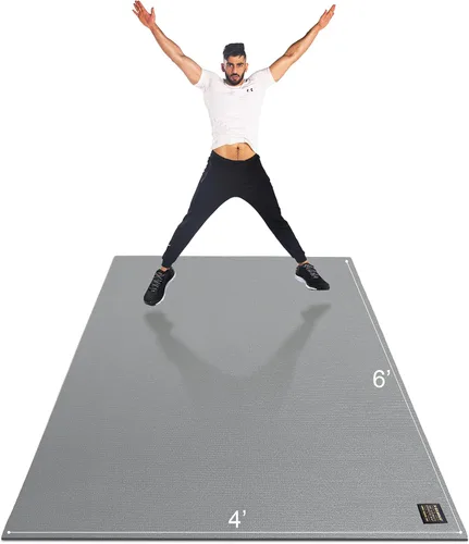 Miniatura 13 de GXMMAT Large Exercise Mat 6'x4'/6'x5'/6'x6'(7mm), Thick Workout Mats for Home Gym Flooring, Extra Wide Non-Slip Durable Cardio Mat, Shoe Friendly