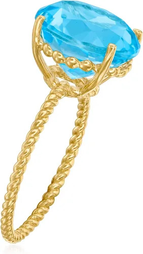 Miniatura 3 de Ross-Simons Gemstone Twist Rope Ring in 14kt Yellow Gold