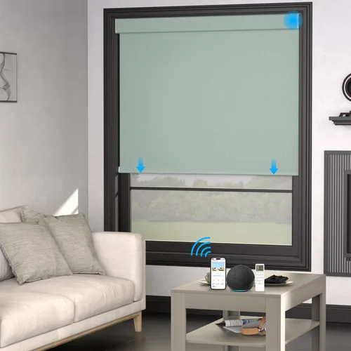 Miniatura 62 de MYshade Persianas enrollables personalizadas para ventana, persianas enrollables para ventanas con cable, bloqueo solar, protección de privacidad