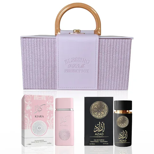 Miniatura 11 de 6PM - Juego de colonia de pareja Royal & Pink, 100 mlx2 Eau de Parfum de larga duración aroma floral y afrutado para mujeres y hombres, perfume