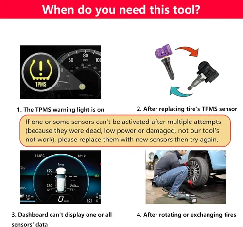 Miniatura 4 de Herramienta de recuperación TPMS Ford mejorada Herramienta de reinicio TPMS Ford Herramienta de programación TPMS Herramienta de entrenamiento