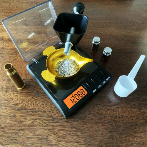 Miniatura 4 de Reloading Scale with Powder Trickler, 750 Grains x 0.02 gn, Metal Powder Pan and Handy Scoop, Milligram Scale for Powders, 50g x 0.001g, 6 Weighing