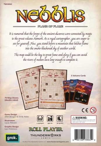 Miniatura 2 de Cartógrafos: Map Pack 1, Nebblis Expansión para el galardonado juego de dibujo de mapas Juego de mesa de estrategia Flip and Write Fantasy
