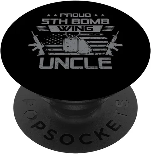 Miniatura 6 de Proud 5th Bomb Wing Uncle US Veteran Family Matching PopSockets MagSafe PopGrip for iPhone