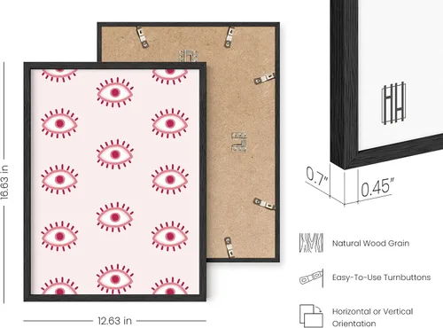 Miniatura 3 de Haus & Hues - Póster artístico de mal de ojo rosa para decoración de pared de habitación, póster estético moderno VSCO para niñas adolescentes Ojos