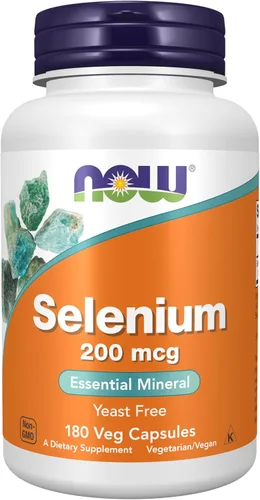 Miniatura 9 de NOW Suplementos, selenio (L-Selenometionina) 200 mcg, mineral esencial*, 90 cápsulas vegetales (paquete de 2)