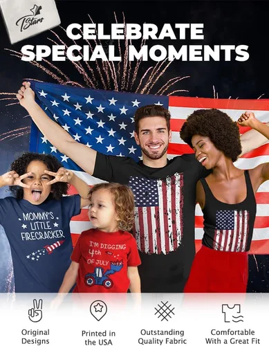 Miniatura 4 de Tstars Faith American Flag - Sudadera patriótica con capucha para mujer del 4 de julio