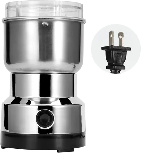 Miniatura 8 de Molinillo de café eléctrico, molino de grano de acero inoxidable, licuadora eléctrica de granos de café, trituradora de granos automática