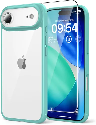 Miniatura 56 de TAURI Funda magnética 2 en 1 transparente para iPhone 14 Pro, compatible con Magsafe [no amarillenta] con protector de pantalla, protección de grado