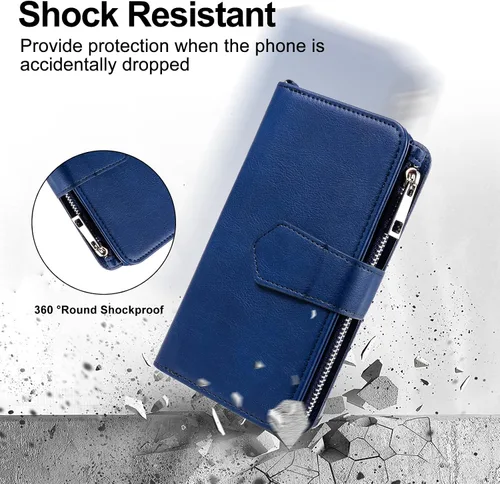 Miniatura 7 de Funda para Galaxy S22 Ultra, funda magnética desmontable 2 en 1, funda de piel sintética para teléfono con tarjetero para Samsung Galaxy S22 Ultra