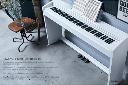 Miniatura 6 de Casio Privia PX-770 - Piano digital de consola con 88 teclas pesadas Teclas de acción de martillo escaladas Tri-Sensor II Fuente de sonido AiR