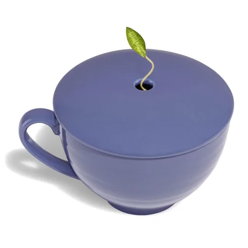 Miniatura 3 de Tea Forte Demoiselle - Juego de regalo de té premium de 3 piezas con taza y tapa Indigo Cafe, bandeja de té y caja de presentación mini de 10