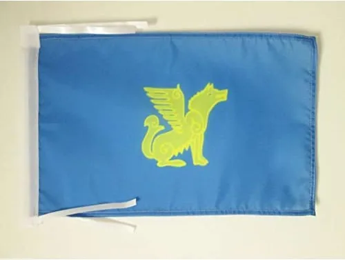 Miniatura 846 de Bandera de México AZ FLAG, 45.7 x 30.5 cm, con cordones - Pequeñas banderas mexicanas de 30 x 45 cm - Bandera de 45.7 x 30.5 cm