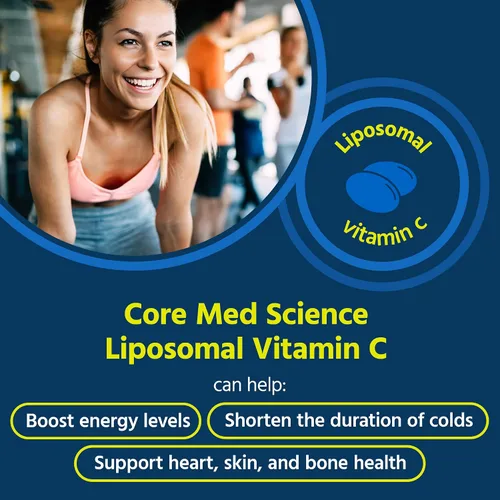 Miniatura 2 de Core Med Science Vitamina C liposomal, 1000 mg – Suplemento de vitamina C formulado por médicos para apoyo inmunológico, colágeno y salud de la piel
