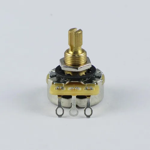 Miniatura 2 de Potenciómetro CTS serie 450G A500K guitarra olla latón eje dividido