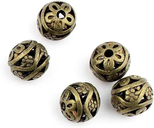 Joyería Fabricación Hallazgos Antiguo Bronce Encantos FL2902 Espaciador Hueco Perlas Sueltas Artesanía Lotes Reparación Suministros