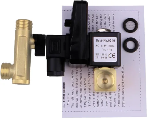Miniatura 3 de AC110V 1/2" compresor de aire cronometrado electrónico válvula de drenaje automática de 2 vías