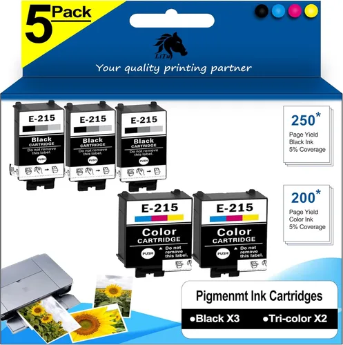 Miniatura 7 de Paquete de 5 cajas de mantenimiento WF-110, caja de mantenimiento de tinta T295000 T2950 remanufacturada para impresora de inyección de tinta móvil