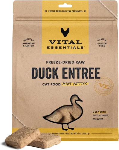 Miniatura 18 de Vital Essentials Alimento Crudo Liofilizado para Gatos, Mini Hamburguesas de Pavo, 8 oz