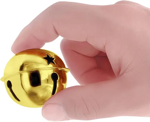 CLLOOTVE Campanas de Metal Grandes de 2 Pulgadas/ 50MM para Hogar de Vacaciones, Festival de Navidad, Regalos, Decoración de Boda y Fiesta DIY, 16