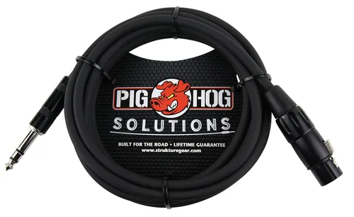 Miniatura 2 de Pig Hog PX-TMXF3 Cable Adaptador TRS de 1/4" a XLR, 0.91 m