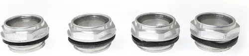 Miniatura 5 de RLECS 4 piezas de vidrio de vista para compresor de aire, tanque de bomba de caja de cambios (1/2 pulgada NPT), aleación de aluminio hexagonal