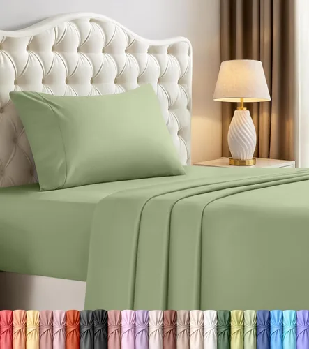 Miniatura 59 de Juego de sábanas King de Utopia Bedding – 4 piezas de sábanas para cama tamaño King, microfibra suave y transpirable, incluye 1 sábana bajera, 1