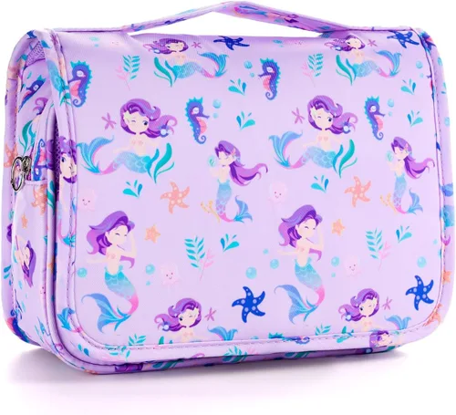 Miniatura 23 de Neceser colgante para niños para niñas y niños, púrpura, ((Butterfly-Purple)
