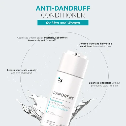 Miniatura 2 de DS Labs - Acondicionador de caspa Dandrene, 6.9 fl oz, para piel cabelludo escamosa, acondicionador hidratante con aloe vera, apoya la salud