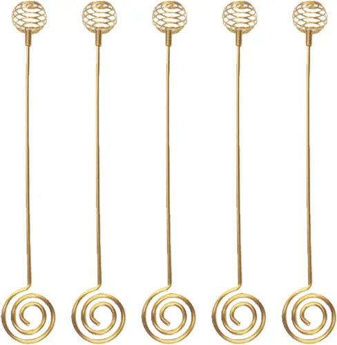 Palitos de miel, 5 unidades de acero inoxidable con peine de miel, cucharas pequeñas de miel para tarro de miel, dispensar miel (dorado)