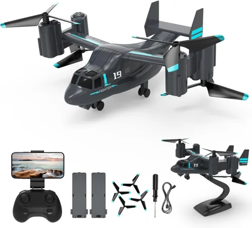 Dron LM19-A con cámara HD para principiantes, avión de control remoto de video en vivo WiFi, avión RC fácil y listo para volar, juguete de regalo RC