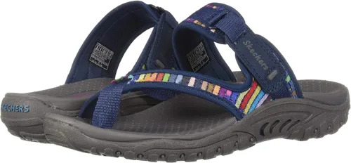 Miniatura 9 de Skechers Women's Reggae-Mad Swag-Toe Thong Woven Sandal