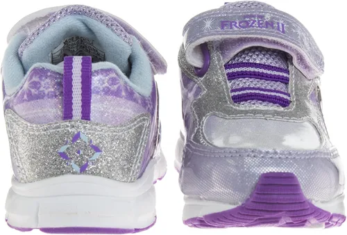 Miniatura 2 de Disney Zapatillas de deporte Frozen para niñas, sin cordones, con luz, para correr (bebéniña pequeña), Púrpura tornasol