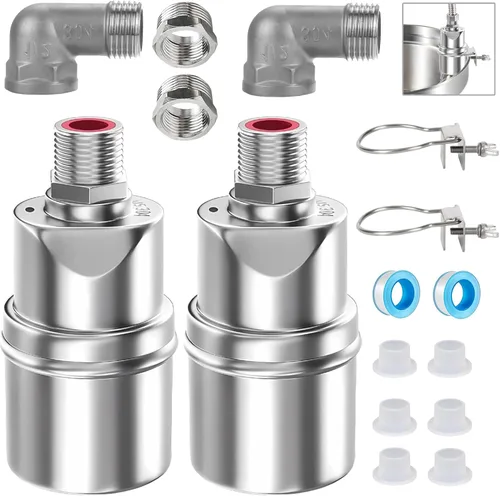 Miniatura 9 de Válvula Flotadora de Control Automático de Nivel de Agua 1/2" 3/4" - Acero Inoxidable 304, Sin Bomba Necesaria para Tanques de Agua, Estanques de 1