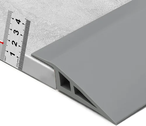 Miniatura 14 de BNELL Tira de molduras para bordes de alfombras y pisos, Tira de transición de piso autoadhesiva de PVC, Umbrales para puertas con una altura menor