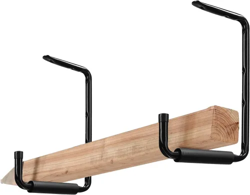 Miniatura 2 de Ihomepark Ganchos de escalera para techo de garaje, ganchos de almacenamiento de garaje montados en la pared de 13.4 pulgadas, colgador resistente