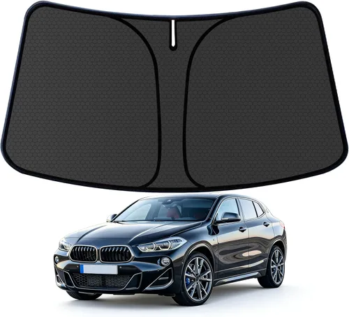 Miniatura 40 de X1 F48 Parasol plegable personalizado para parabrisas para 2016 2017 2018 2019 2020 2021 2022 X1 F48 Protector de sol para ventana delantera