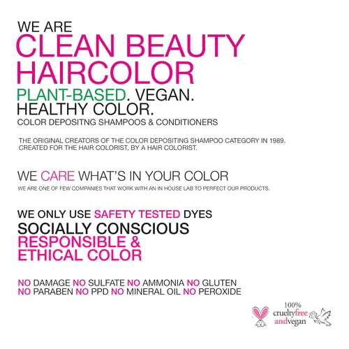 Miniatura 7 de Celeb Luxury Intense Color Depositing Colorwash Shampoo + BondFix Rebuilder, tinte vegano para el cabello, a base de plantas de origen sostenible