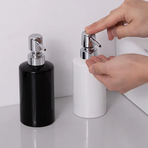 Miniatura 7 de Dispensador de jabón FE, dispensador de jabón líquido de cerámica de 300 ml/10 oz, dispensador de jabón recargable para cocina, baño y lavadero
