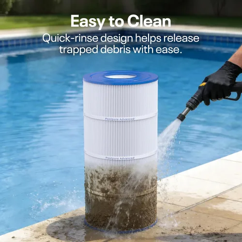Miniatura 7 de POOLPURE Filtro de spa para piscina que reemplaza PWWCT75, Ultral-B6, Unicel C-8411, Filbur FC-1255, Waterway 817-0075N, Waterway Clearwater II 75