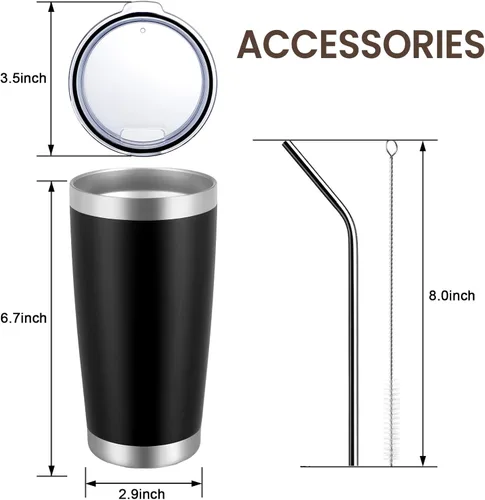 Miniatura 9 de MEWAY - Vaso de 20 onzas para café Azul marino
