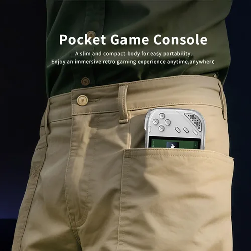 Miniatura 7 de MINILOONG - Consola de juegos, sistema IPS LCD Loong OS de 4 pulgadas, consola de videojuegos con batería de 4000 mAh, con tarjeta DDR4