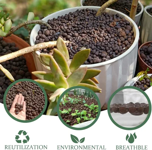 Miniatura 6 de Suministros hidropónicos de arcilla expandida Leca de 10 libras para plantas de jardín de interior (10 libras)