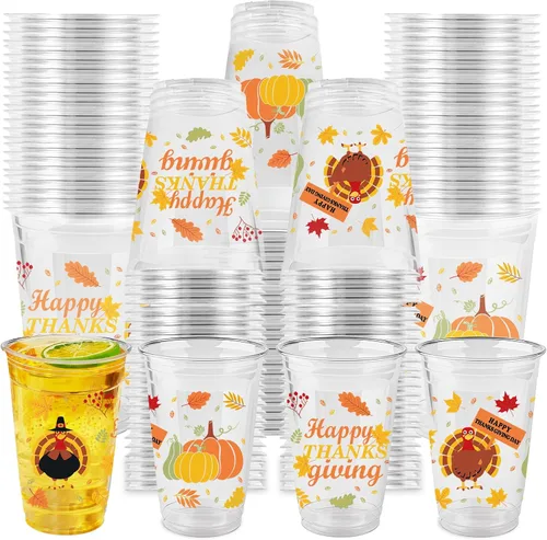 Miniatura 11 de 60 piezas Tazas del 4 de julio, vasos de plástico patrióticos de 16 oz con estrellas rojas, blancas y azules, decoraciones para suministros