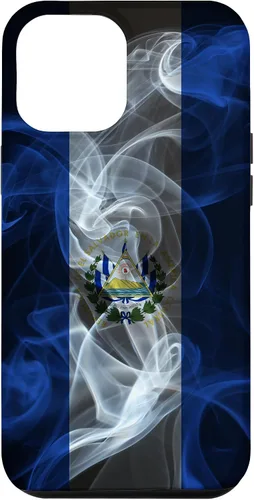 Miniatura 26 de Funda para iPhone 12/12 Pro Smoky El Salvador Bandera - Funda de Orgullo Salvadoreño Estilo Humo