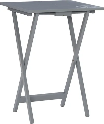 Miniatura 12 de Linon Decoración del hogar SAMM TV, juego de mesa de bandeja gris