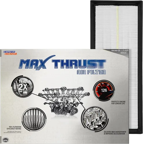 Miniatura 41 de Filtro de aire de motor Spearhead MPG Defense Max Thrust para vehículos de todo kilometraje, se adapta como el OEM, restaura MPG y aceleración