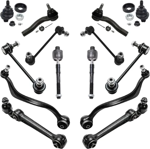Miniatura 134 de Detroit Axle - Kit de suspensión frontal de 16 piezas para RWD Chrysler 300 Dodge Charger Challenger Magnum 6 brazos de control con rótulas 2